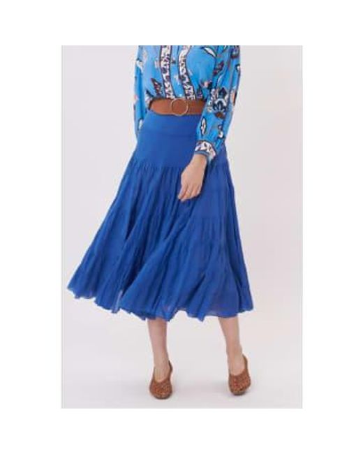 Rene' Derhy Blue Velma Skirt