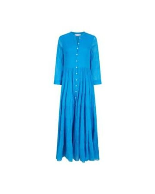 Pranella Blue Victoria Maxi Dress Greek Size Small
