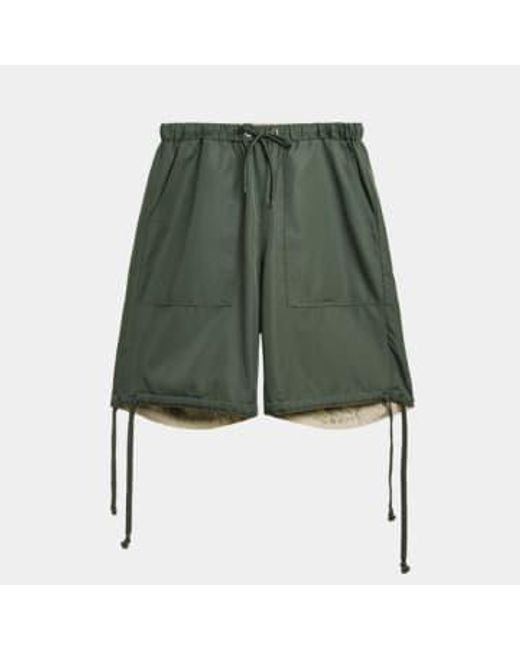 Taion Green Militärische reversible shorts