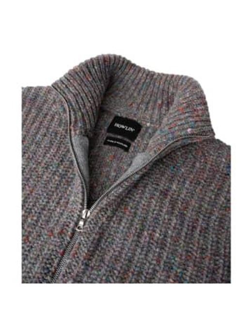 Howlin' By Morrison Gray Loose Ends Cardigan Space S for men
