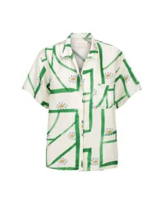 Sancia Green Cosmia Shirt Sirus Grid Xs