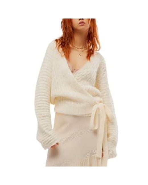 Free People Natural Over You Cardigan Cream S for men