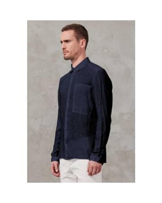 Chemise à linge avec la poche du patch bleu Transit pour homme en coloris Blue