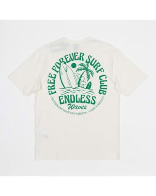 Only & Sons White Surf Club T-shirt for men