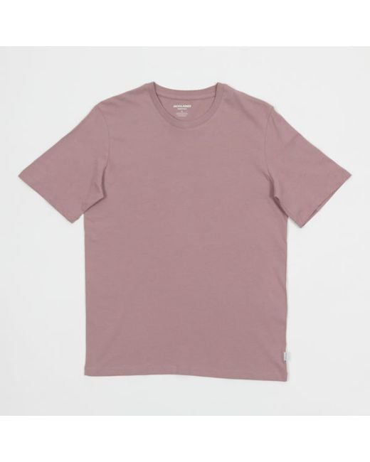 Jack & Jones Organic Cotton Basic Regular T-shirt in Purple for Men | Lyst