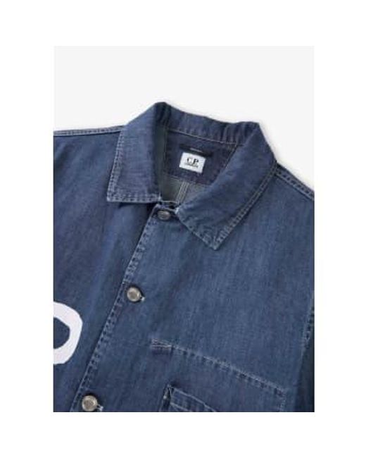 C P Company Blue S Outerwear Medium Jacket for men