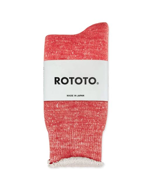 RoToTo Double Face Merino Wool Socks in Red for Men | Lyst UK