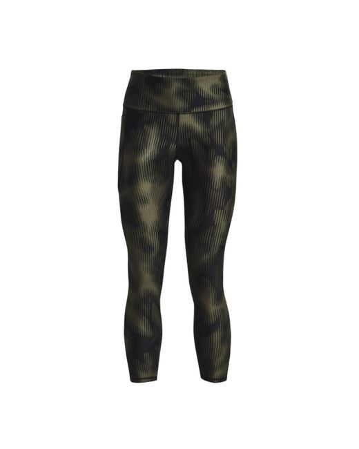 Under Armour Leggins Heatgear Printed Donna Marine Od Green/downtown