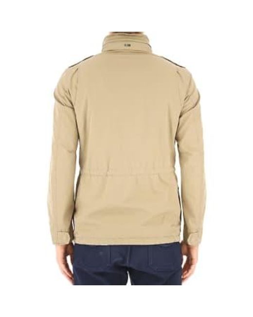 Herno Natural Washed Cotton Field Jacket Beige 52 for men