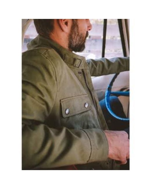 Iron & Resin Green Mojave Canvas Waxed Jacket for men