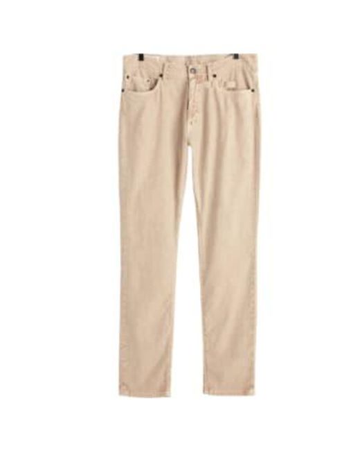 Slim Fit Cotton Linen Jeans di Gant in Natural da Uomo