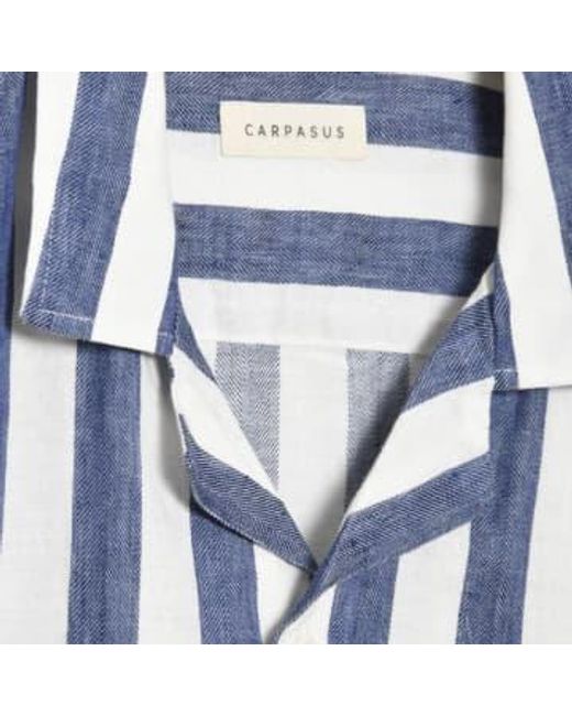 CARPASUS Blue Shirt Short Orto for men