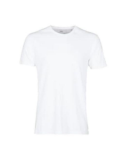 Camiseta orgánica clásica blanca óptica COLORFUL STANDARD de hombre de color White