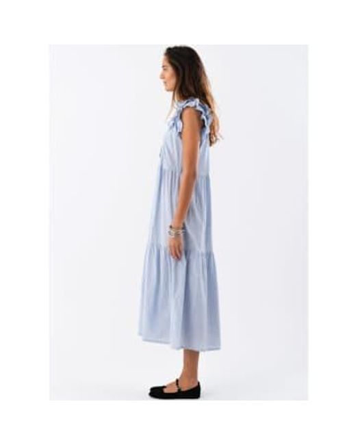 Lolly's Laundry Blue Harriet Maxi Dress Stripe M
