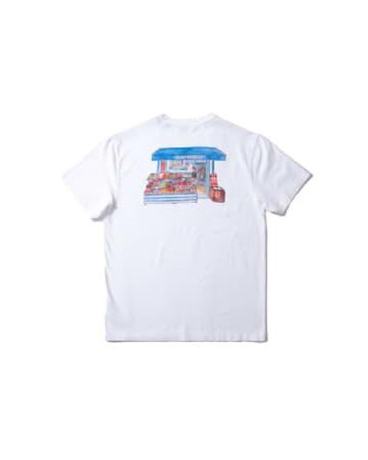 Edmmond Studios Schlichtes weißes t-shirt in Blue für Herren