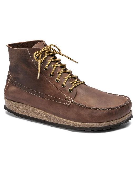 Birkenstock Brown Marton Oiled Leather Boot Roast for men