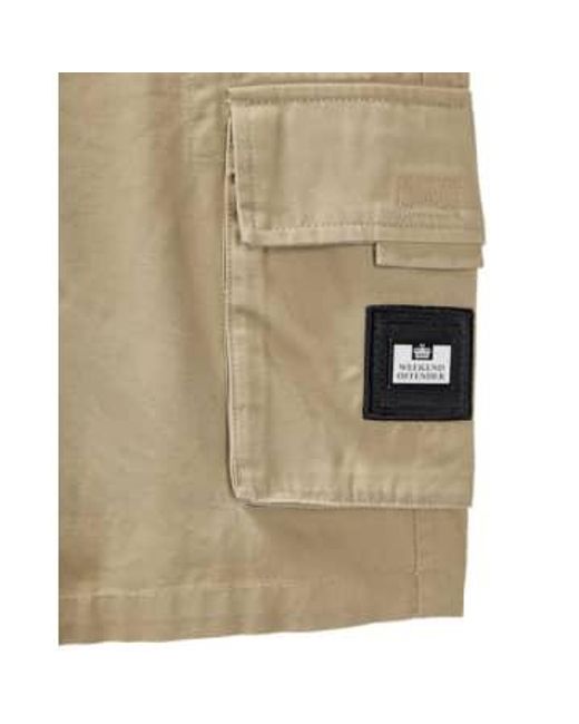Weekend Offender Brown Mascia Cargo Shorts for men