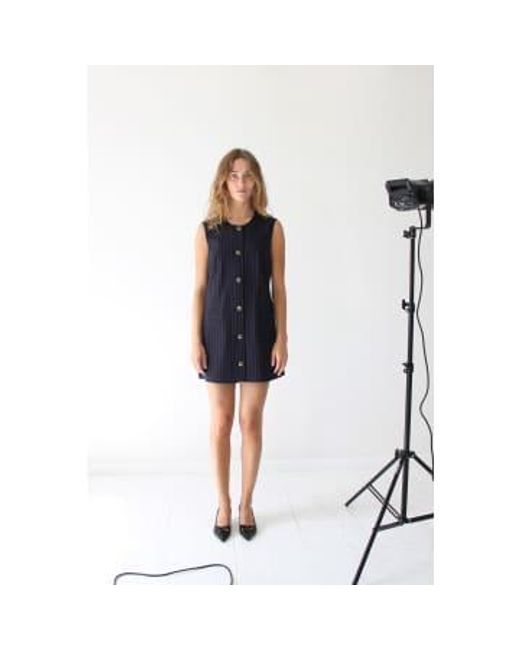Designers Remix Blue Steven Vest Dress Recycled Polyester