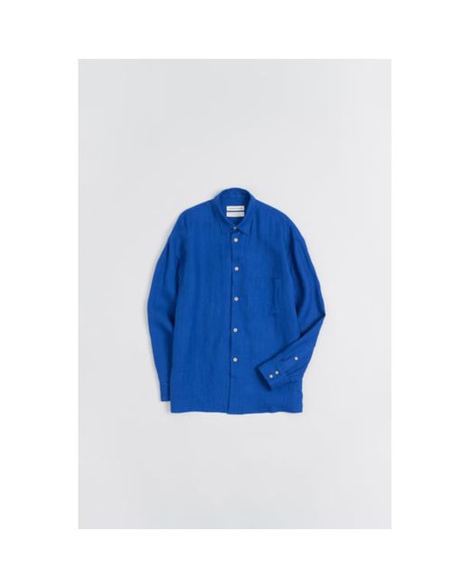 A Kind Of Guise Blue Gusto Shirt Electric Indigo for men