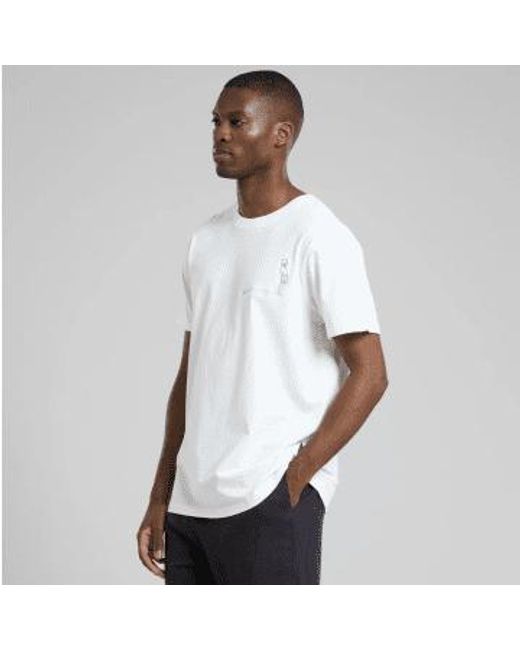 Dedicated White T-shirt Stockholm Hang Ten S for men