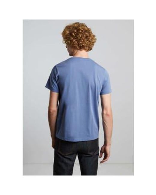 L'Exception Paris Blue Organic Cotton T Shirt Xl for men