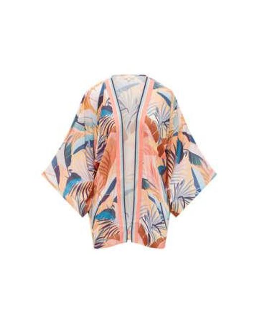 Nooki Design Red Tropical Kimono Peach Mix / S