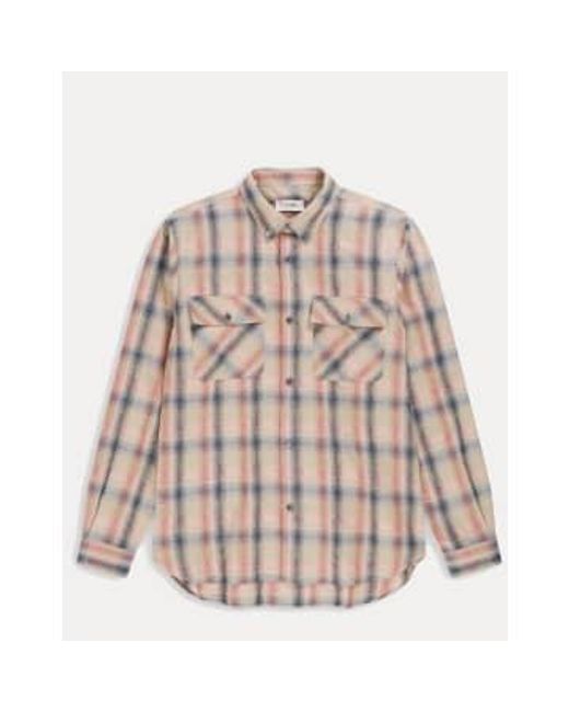 - chemise lumberjack carreaux - flanelle coton & lin - dust - s Closed pour homme en coloris Multicolor