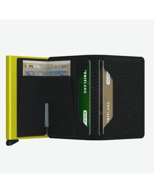 Billetera lgada con protector tarjeta rfid Secrid de color Black