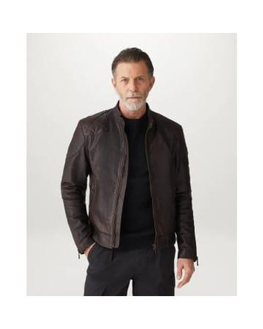 Belstaff Black Legacy Outlaw Jacket Hand Waxed Leather Antique 48 for men