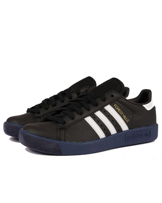 adidas Core Black And White Leather Est Hills Shoes in Blue for Men - Lyst