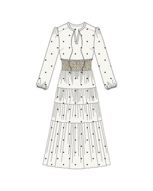 Nooki Design White Chloe Maxi Dress / S Cotton Viscose Blend