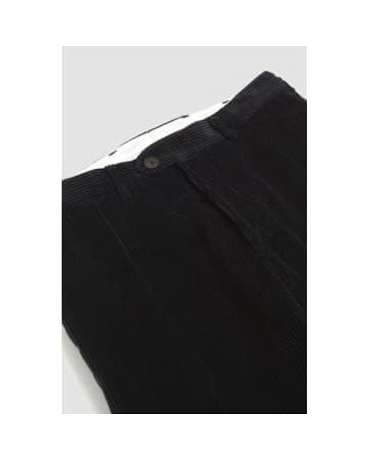 A Kind Of Guise Black Relaxed Tailored Trousers Corduroy for men