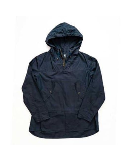 Yarmouth Oilskins Blue Hooded Smock Navy M for men
