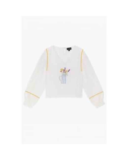 Lowie Green Embroidered Blouse