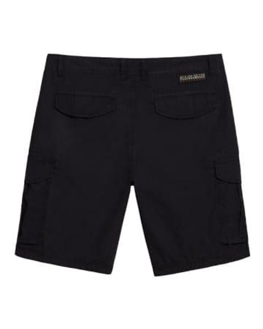 Napapijri Black Noto Cargo Shorts 2.0 30 for men