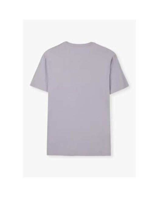 PAIGE Purple S Cash Crew Neck T-shirt for men