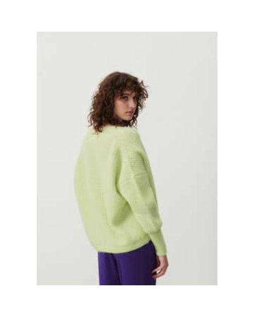 American Vintage Green East Cardigan Lime Xs/s