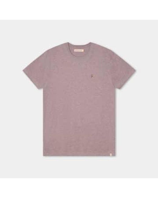 Revolution Purple Melange Regular T-shirt for men