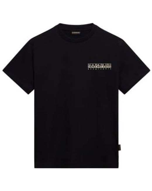 S Gouin T Shirt di Napapijri in Black da Uomo