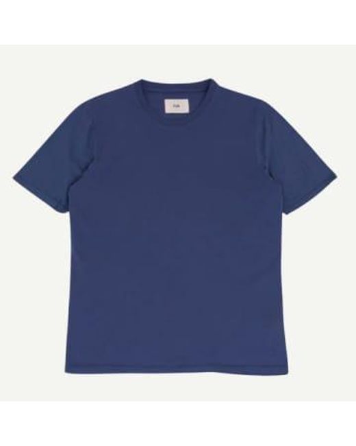 T-shirt à manches contraste bleu doux Folk pour homme en coloris Blue