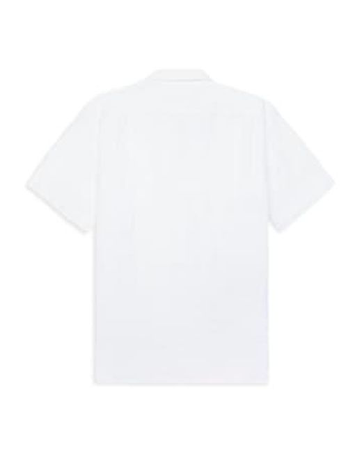 Camisa manga corta palm mc Hartford de hombre de color White