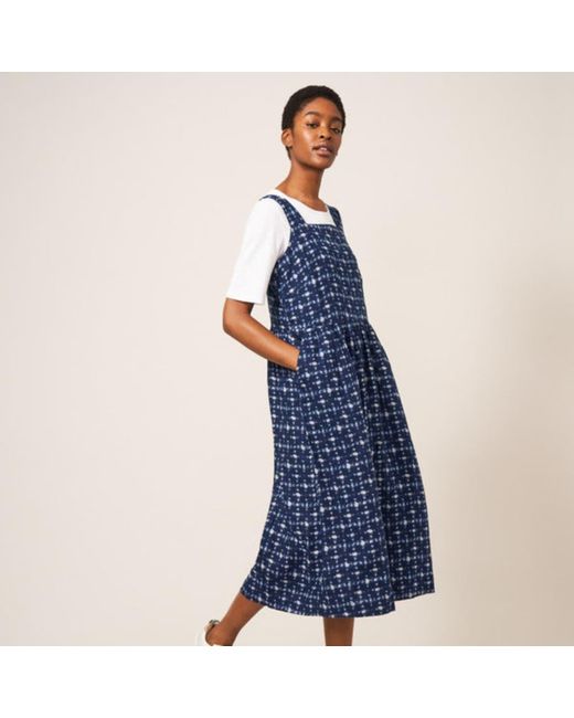 White Stuff Hazel Linen Dress in Blue | Lyst