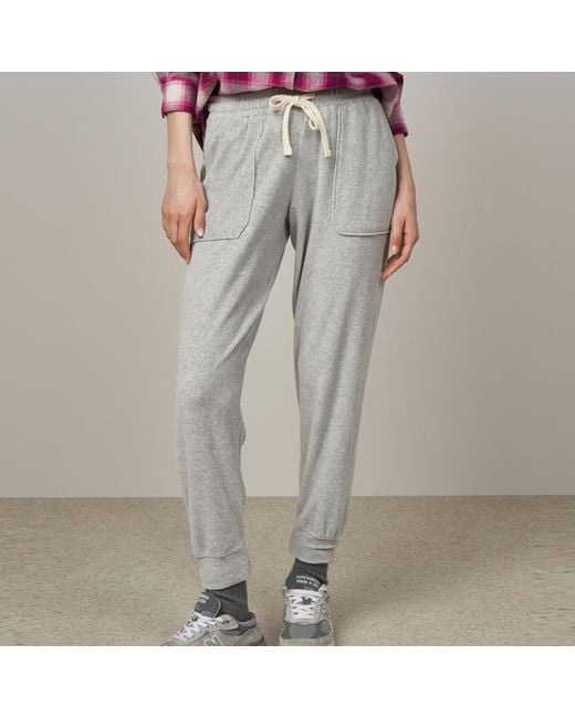 Hartford Tivia Heather Grey Velvet Track Pants in Grey | Lyst UK