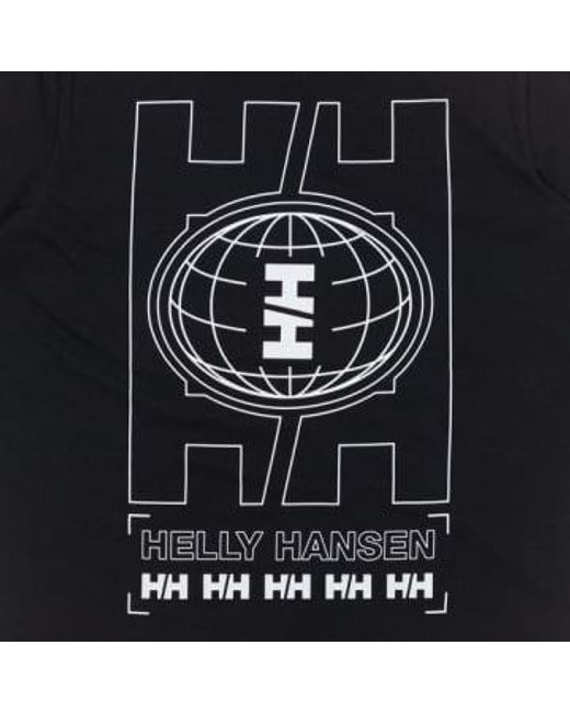 Helly Hansen Black Core Graphic T-shirt for men