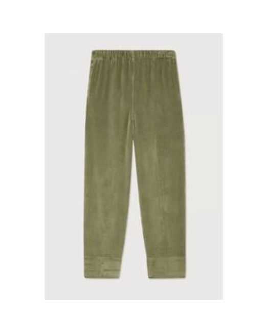 American Vintage Green Padow Pantalon Tobacco L / Tabacco for men