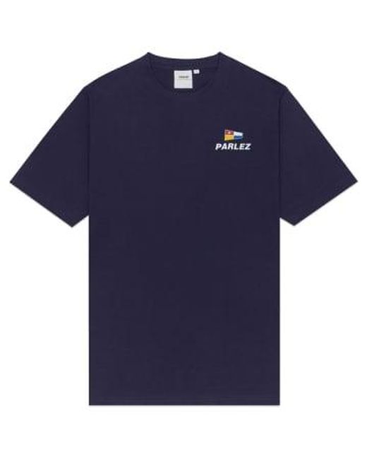 Parlez Tradewinds t-shirt in Blue für Herren