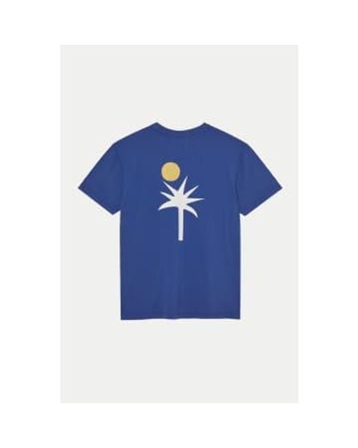 La Paz Blue Dantas Palm Print T-shirt / M for men