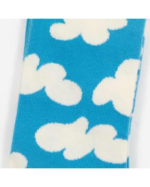 Chaussettes nuageuses en bleu Happy Socks en coloris Blue
