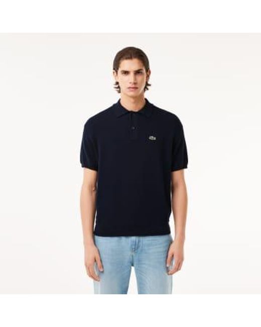 Lacoste Blue Marin Pole Of In Ecological Striped Cotton L for men