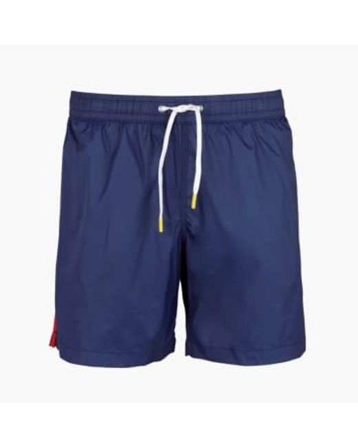 Pantalones cortos natación livianos la marina a mitad longitud Hartford de hombre de color Blue